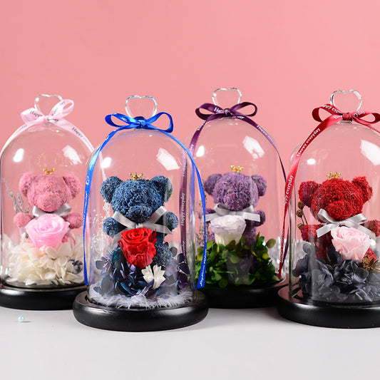 Forever Rose Glass Dome Gift